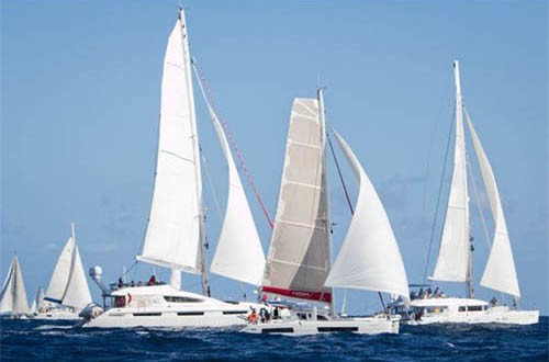 Multihulls start - Atlantic Rally for Cruisers © World ARC - http://www.worldcruising.com/arc/